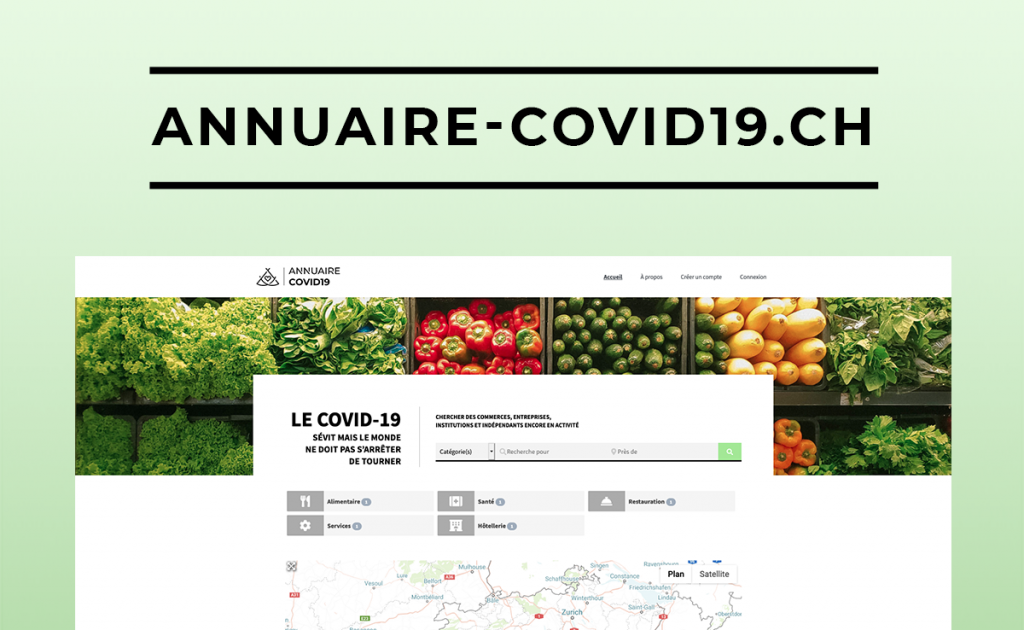 Site web annuaire-covid19.ch